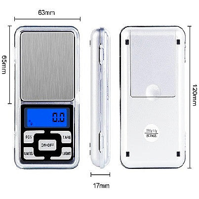 Mini Balança Digital Lcd Alta Precisão Portátil Com Bandeja