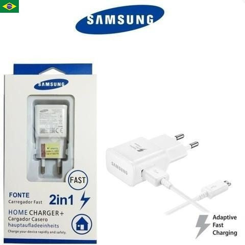 Carregador Samsung Fast Charger- Carregamento rápido