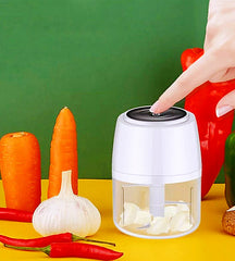 Mini Processador Moedor Eletrico Alho Sem Fio Alimentos Usb