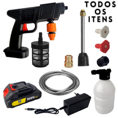 Pistola d'Água Alta-Pressão Completo com Maleta