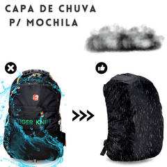 Mochila Bolsa Notebook Grande com Cabo Usb/Fone Capa De Chuva - 7689