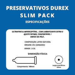 Preservativo Durex Sensitive 2 Unidades