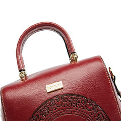 Bolsa feminina de couro bolsa de noiva retrô bolsa leve de luxo padrão artesanal marca bolsa textura couro