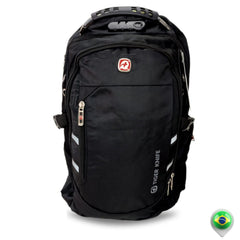 Mochila Bolsa Notebook Grande com Cabo Usb/Fone Capa De Chuva - 7682
