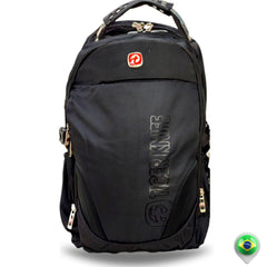 Mochila Bolsa Notebook Grande com Cabo Usb/Fone Capa De Chuva - 7688