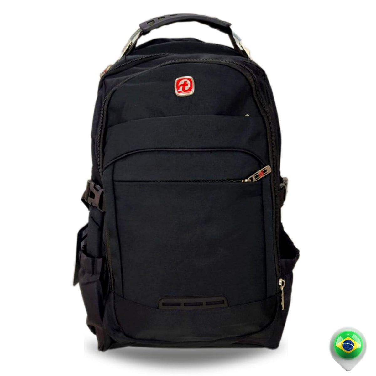 Mochila Bolsa Notebook Grande com Cabo Usb/Fone Capa De Chuva - 7690
